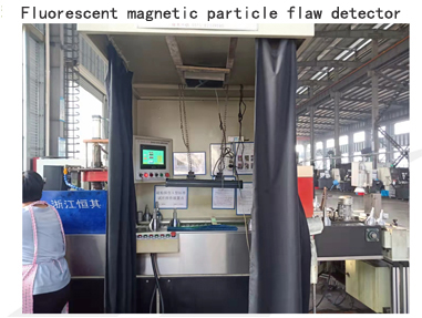 Fluorescent magnetic particle scratch machine